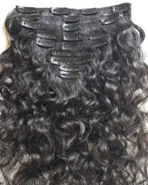 Clip-in Hair – Curly – Natural color