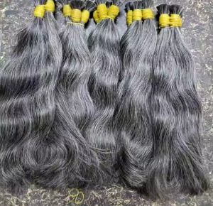 Grey Bulk Hair – Double Draw