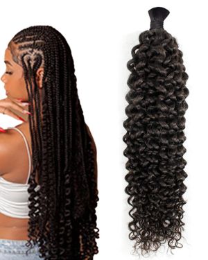 Bulk hair – Jerry Curl – Black color