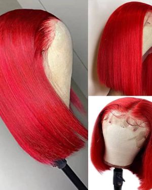 Wig – Bone straight – Red color