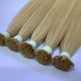 Flat-tip hair – Blonde color