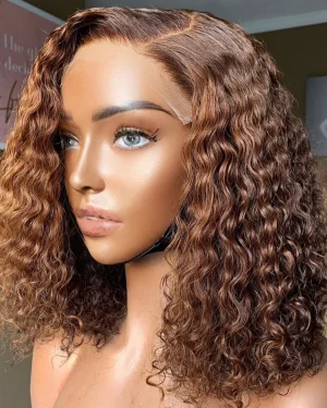 Weft hair – Pixie curl – Brown color