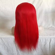 Wig – Bone straight – Red color
