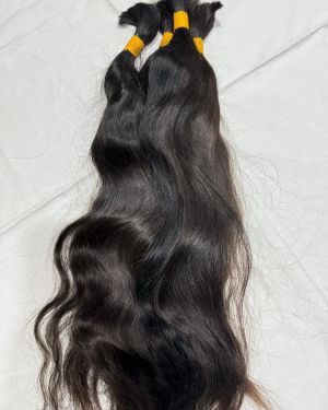 Bulk hair – Natural wavy – Natural color