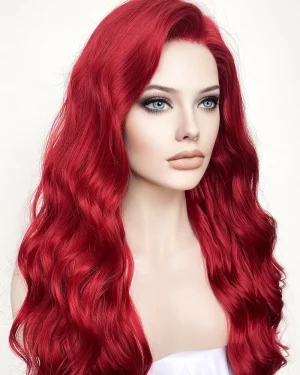 Wig – Wavy – Red color