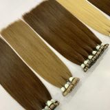 Tape-in hair – Bone straight – Natural color