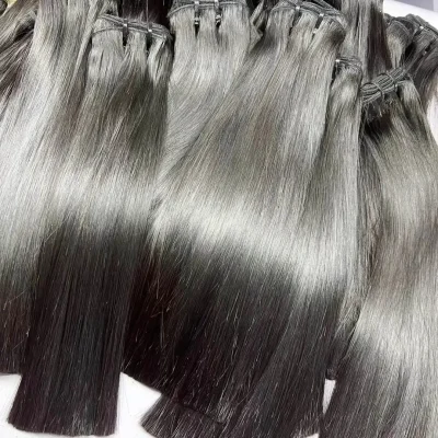 Weft hair – Bone Straight – Natural color
