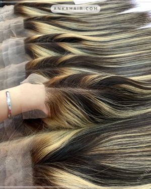 Closure – Bone straight – Piano Brown and Blonde