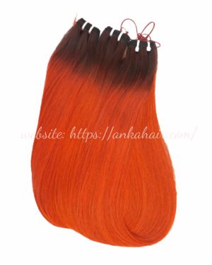 Ombre Orange Dark Doot – Loose wavy