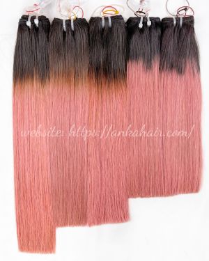 Ombre Black and Green – Bone straight