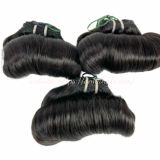 Weft hair – Egg curl – Natural black