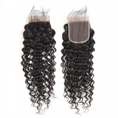 Wholesale HD Lace Curly Natural Color Vietnamese Human Hair Closure