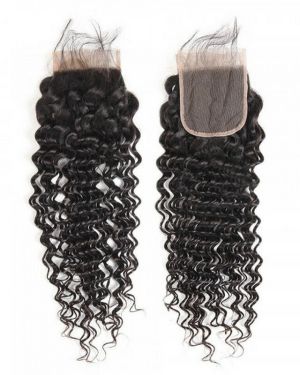 Wholesale HD Lace Curly Natural Color Vietnamese Human Hair Closure