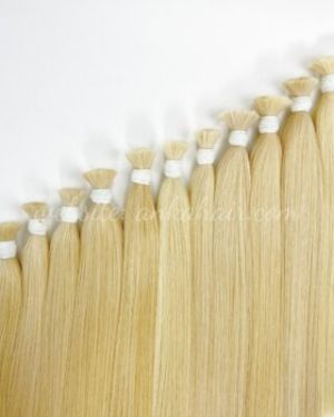 Bulk hair – Bone straight – Blonde color