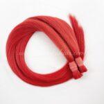 Bulk hair – Bone straight – Red color