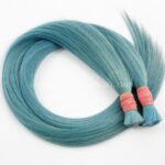 Bulk hair – Bone straight – Blue color