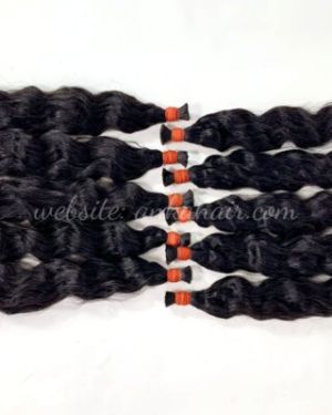 Bulk hair – Natural wavy – Natural color