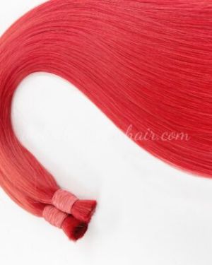 Bulk hair – Bone straight – Red color