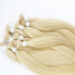 Bulk hair – Bone straight – Blonde color