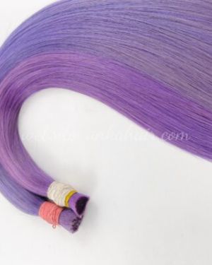 Bulk hair – Bone straight – Purple color
