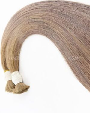 Bulk hair – Bone straight – Brown color