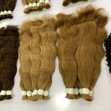 Premium 100% Vietnamese Remy Virgin Natural Wave Bulk Hair – #30 Brown (Super Double Drawn)