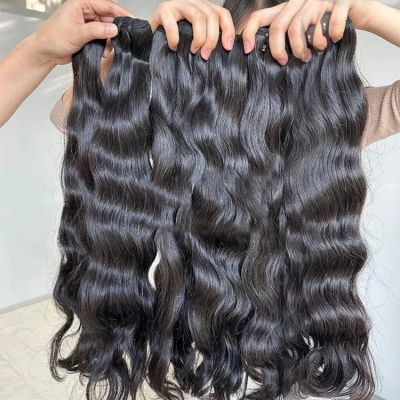 Weft hair – Natural Wavy – Natural color