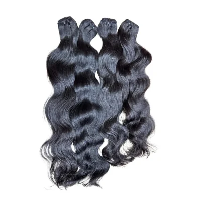 Weft hair – Natural Wavy – Natural color