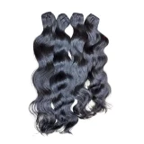 Weft hair – Natural Wavy – Natural color