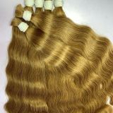 Premium 100% Vietnamese Natural Wave Bulk Hair – Honey Brown (Super Double Drawn)