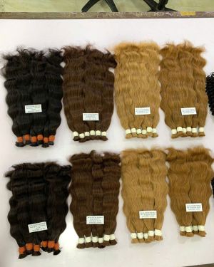 Premium 100% Vietnamese Remy Virgin Natural Wave Bulk Hair – #30 Brown (Super Double Drawn)