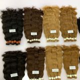 Premium 100% Vietnamese Remy Virgin Natural Wave Bulk Hair – #30 Brown (Super Double Drawn)
