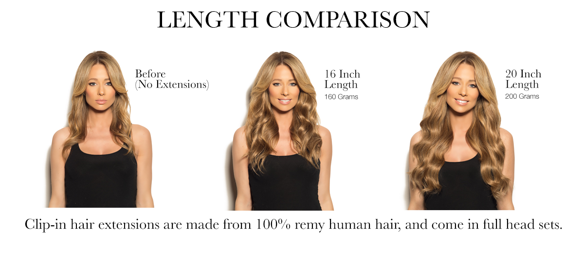 Different length of clip in hair can bring different looks - Anka Hair
