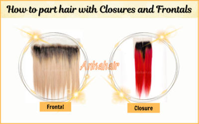 How to part hair with closures and frontals