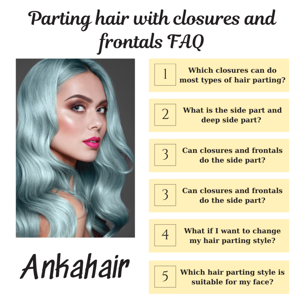 How to part hair with closures and frontals - Anka Hair