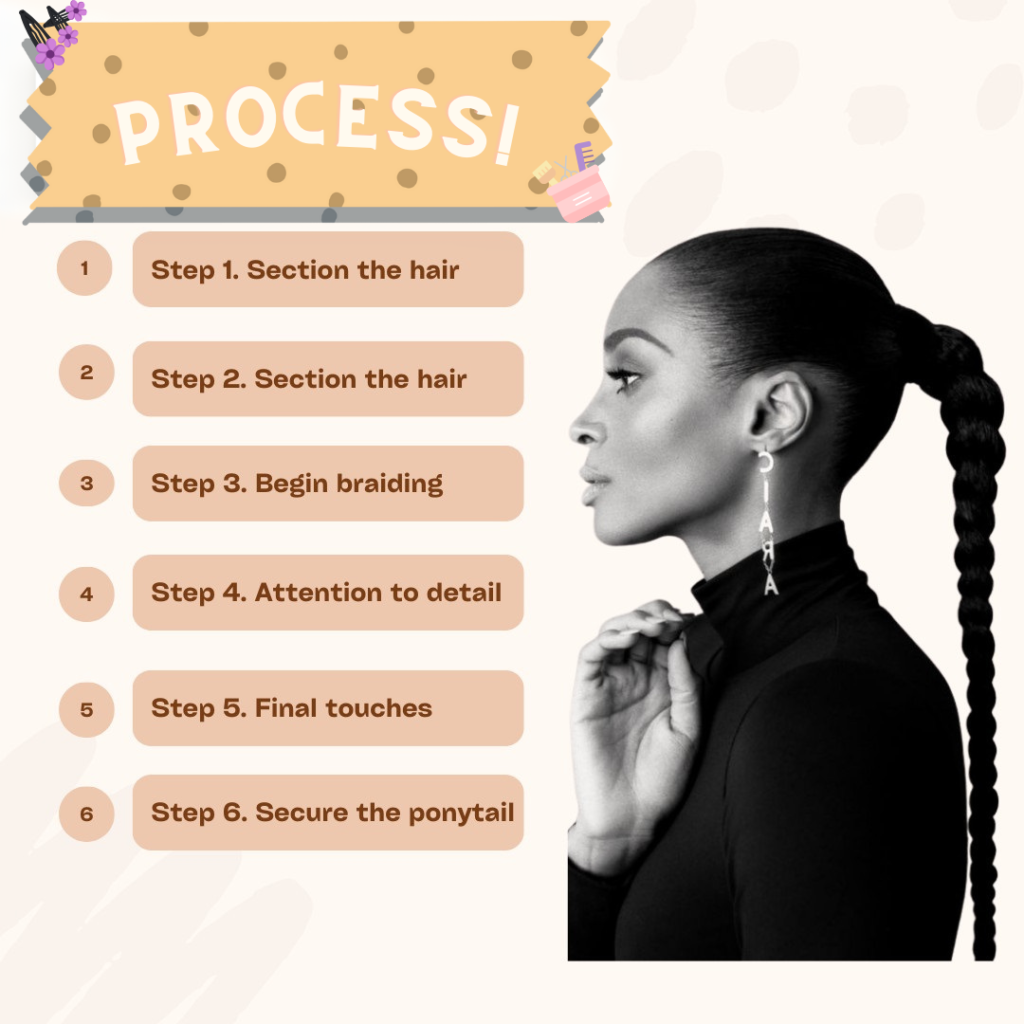 6 simple steps to achive the best look braided ponytail hairstyle
