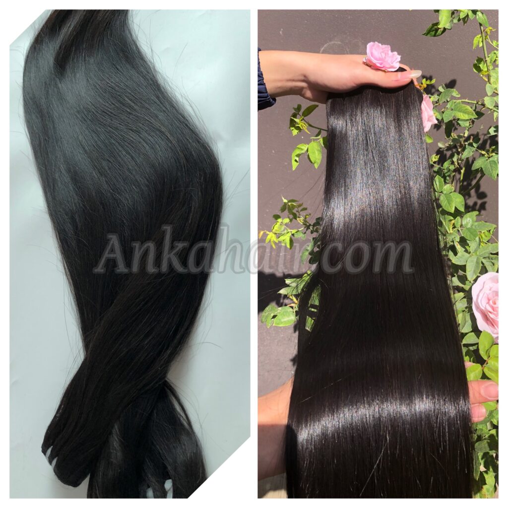 Bone straight clearance natural hair